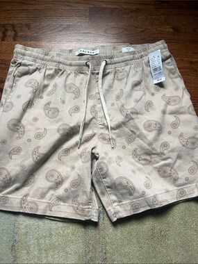 PacSun Brown Men’s Paisley Volley Drawstring Shorts Size M Brand new with tags